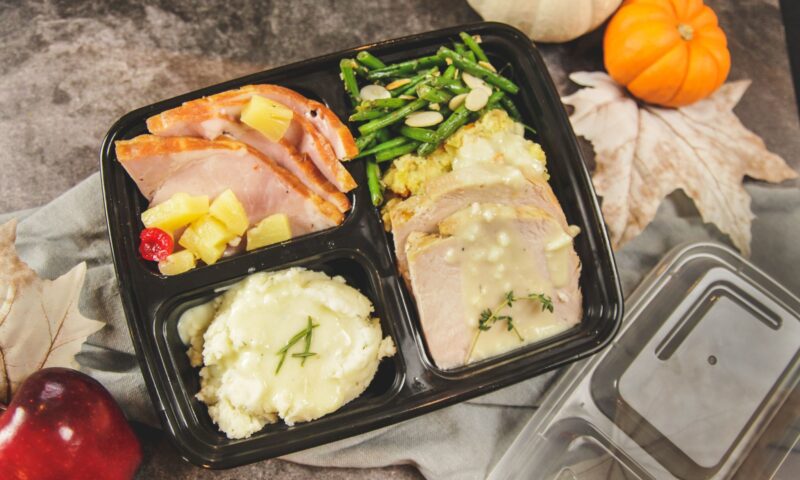 turkey boxed lunch - corporate boxed catering